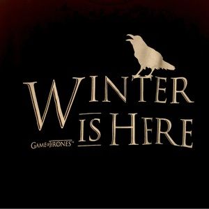 Winter is Here Game of Thrones T-Shirt XL Canvas 2016